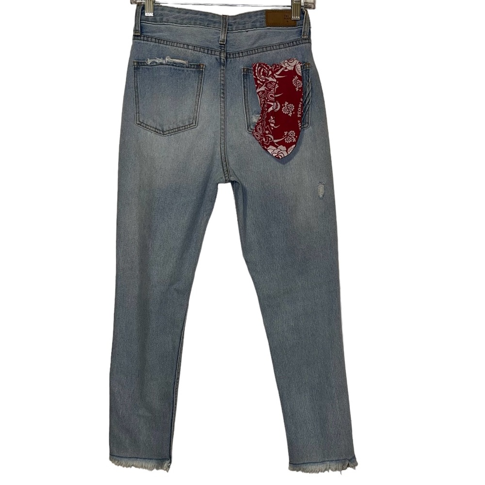 The People Vs Distressed High Rise Cropped Jeans Sz 8